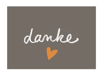 Kärtchen A8 danke