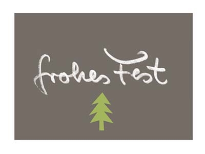 Kärtchen A7 frohes Fest