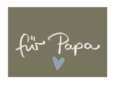 Kärtchen A8 für Papa