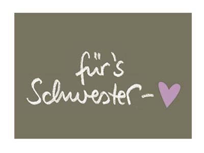 Kärtchen A8 für Schwester