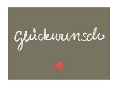 Kärtchen A7 Glückwunsch