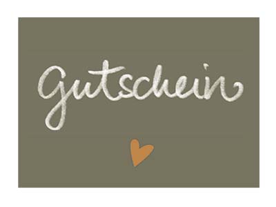 Kärtchen A7 Gutschein