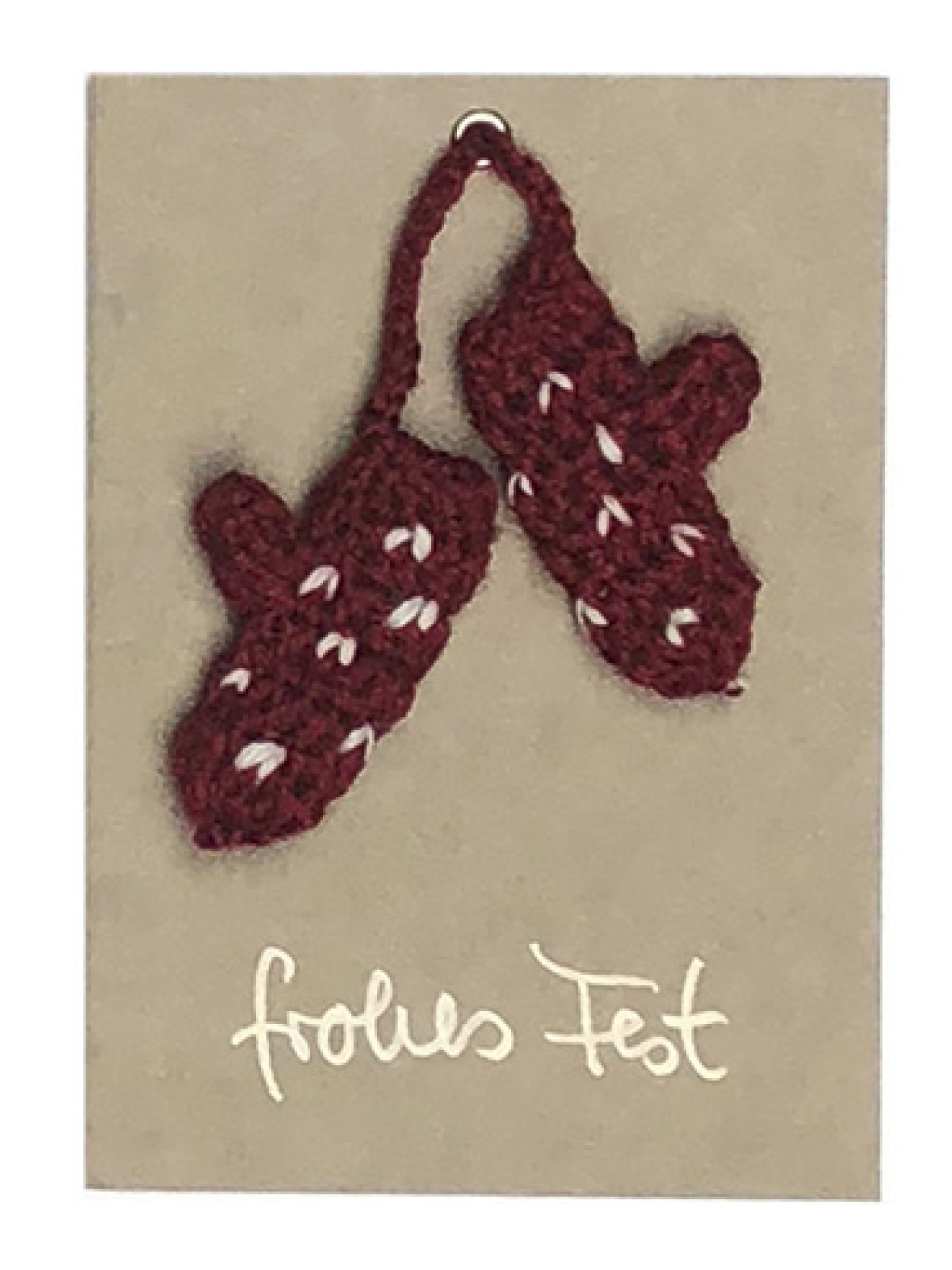 Kärtchen A6 frohes Fest Handschuh